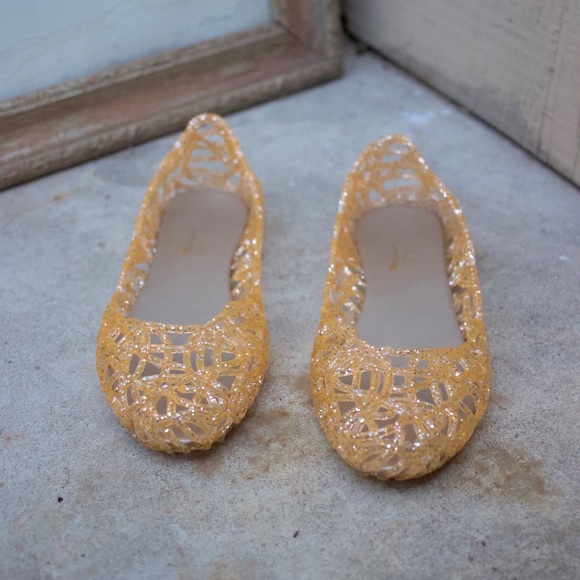 Glaze Jelly Ballet Flat Peach Slip On Pink Flats 6 - Picture 2 of 8